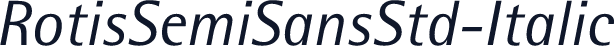 RotisSemiSansStd-Italic