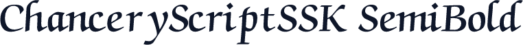 ChanceryScriptSSK SemiBold