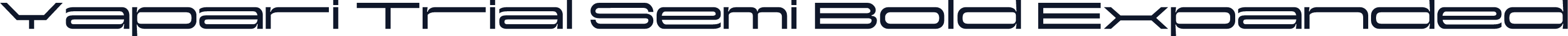 Yapari Trial Semi Bold Expanded