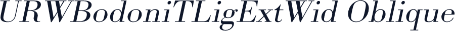 URWBodoniTLigExtWid Oblique