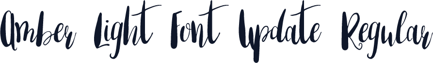 Amber Light Font Update Regular