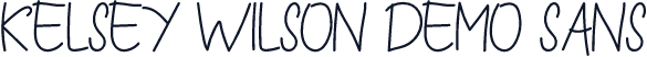 Kelsey Wilson Demo Sans