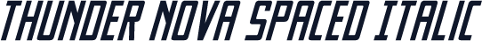 Thunder Nova Spaced Italic