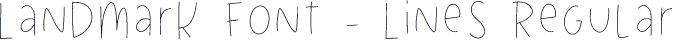 Landmark Font - Lines Regular
