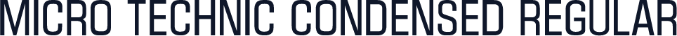 Micro Technic Condensed Regular
