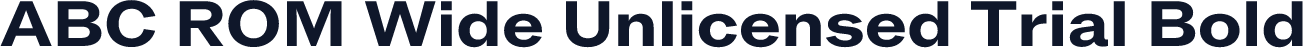 ABC ROM Wide Unlicensed Trial Bold