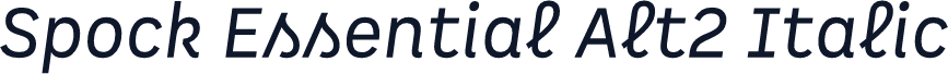 Spock Essential Alt2 Italic