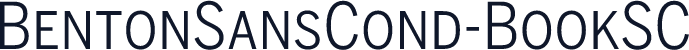 BentonSansCond-BookSC