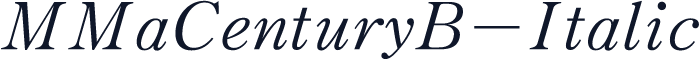 MMaCenturyB-Italic