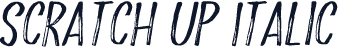 Scratch Up Italic