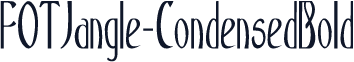 FOTJangle-CondensedBold