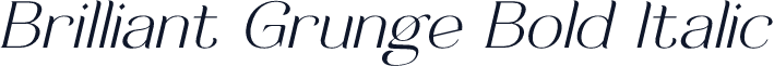 Brilliant Grunge Bold Italic