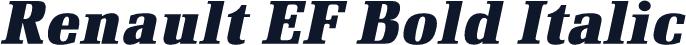 Renault EF Bold Italic