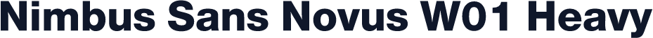 Nimbus Sans Novus W01 Heavy