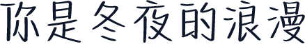 你是冬夜的浪漫