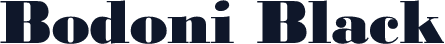 Bodoni Black