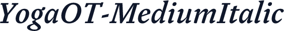 YogaOT-MediumItalic