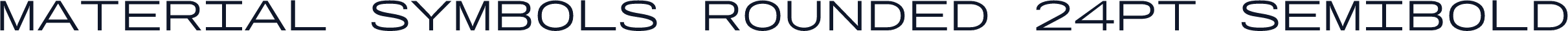 Material Symbols Rounded 24pt SemiBold