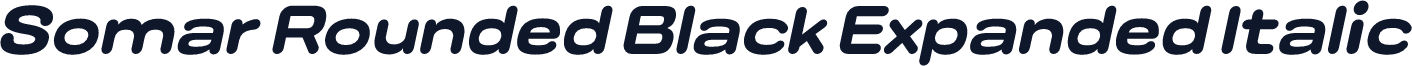 Somar Rounded Black Expanded Italic