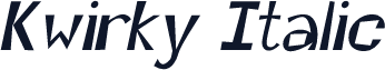 Kwirky Italic
