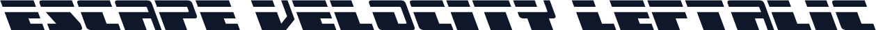 Escape Velocity Leftalic