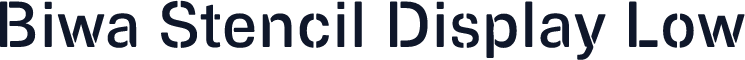 Biwa Stencil Display Low