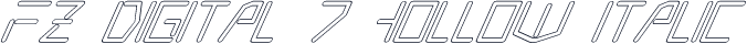 FZ DIGITAL 7 HOLLOW ITALIC