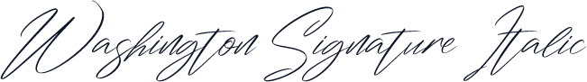 Washington Signature Italic