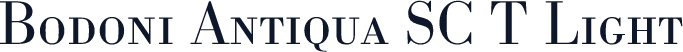 Bodoni Antiqua SC T Light