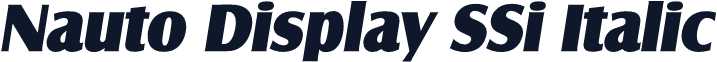 Nauto Display SSi Italic