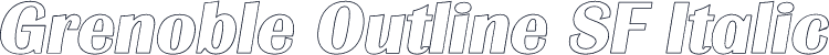 Grenoble Outline SF Italic