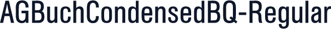 AGBuchCondensedBQ-Regular