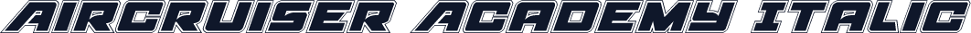 Aircruiser Academy Italic