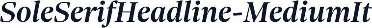 SoleSerifHeadline-MediumIt