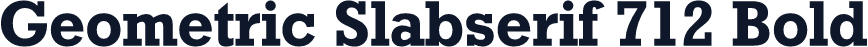 Geometric Slabserif 712 Bold