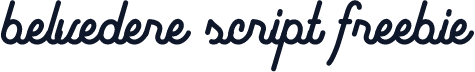Belvedere Script Freebie