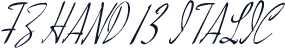 FZ HAND 13 ITALIC