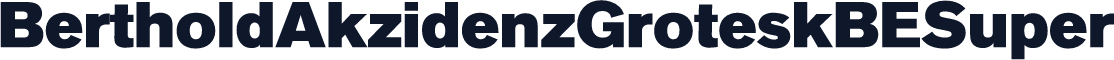 BertholdAkzidenzGroteskBESuper