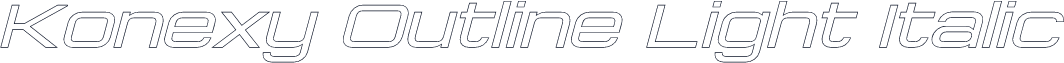 Konexy Outline Light Italic