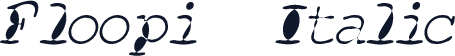 Floopi  Italic