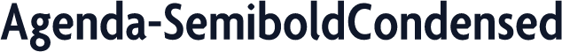Agenda-SemiboldCondensed