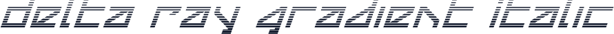 Delta Ray Gradient Italic