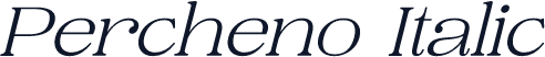 Percheno Italic