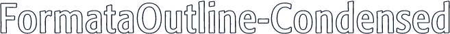 FormataOutline-Condensed