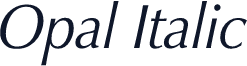 Opal Italic