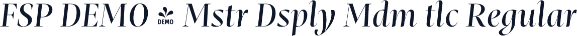 FSP DEMO - Mstr Dsply Mdm tlc Regular