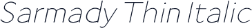 Sarmady Thin Italic