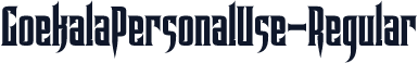GoekalaPersonalUse-Regular