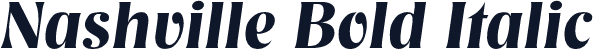 Nashville Bold Italic