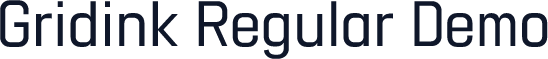 Gridink Regular Demo